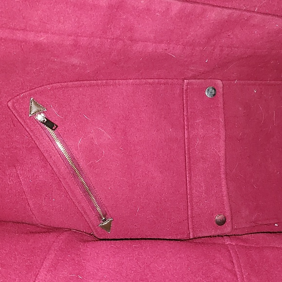 ASHLEY STEWART Fuschia Winter Pea Coat, Zip Up, Size 22/24, EUC - Picture 3 of 6